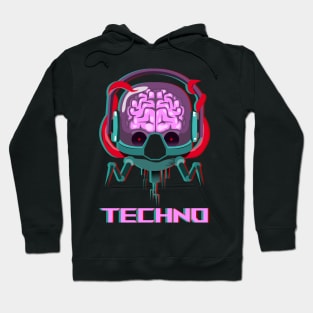 Techno Alien Rave Music Dance Festival Gift Hoodie